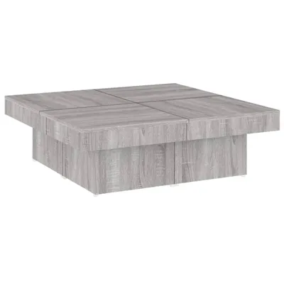 Produktbild von vidaXL Couchtisch Grau Sonoma 90x90x28 cm Holzwerkstoff