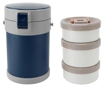 Immagine prodotto di Omgoods - Contenitore termico per alimenti, 2 litri, lunchbox in acciaio inossidabile