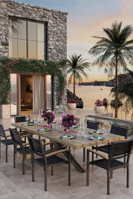 Produktbild von 2er-Set KORFU | Bistro Rattanstuhl | Braun | Rattan | Stapelbar | Terrassen Rattanstuhl, Gastro Rattanstuhl, Outdoor Rattanstuhl