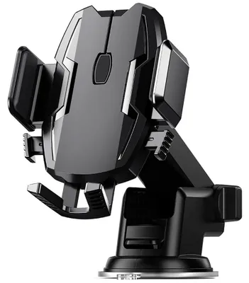Image de Support Téléphone Voiture Tableau de Bord, Rotatif Inclinable Ajustable Réglable - Noir
