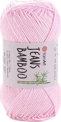 Produktbild von Yarn Art Jeans Bamboo 109 Light Pink Strickgarn