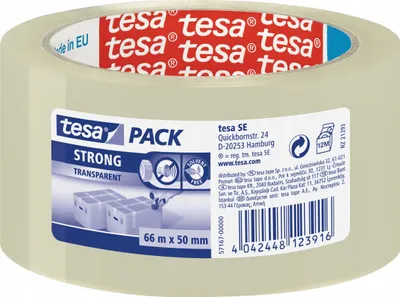 Zdjęcie produktu dla tesapack Strong  66m 50mm transparent -Packband-