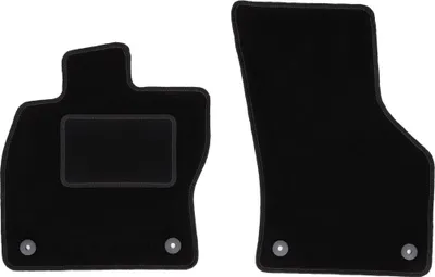 Immagine prodotto di Wielganizator tappetini auto velours anteriori adatto per Seat Leon III (2012-2020, hatchback, station wagon, variant) neri, set 2 pz, con fissaggi