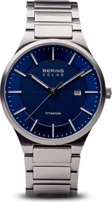 Produktbild von Bering Herren Uhr Armbanduhr Solar Titanium - 15239-777 Edelstahl