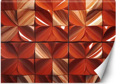 Produktbild von Vlies fototapete Geometrische Abstraktion 254x184 cm Feeby Orange inkl. Kleber einfache Montage