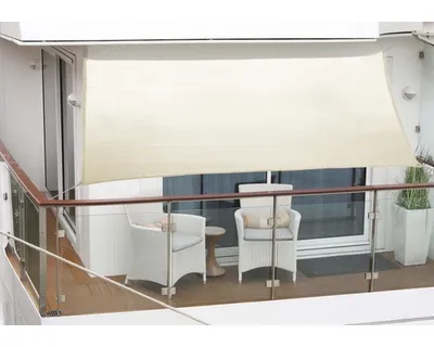 Obrázok produktu pre Tieniaca plachta Poly, PES 200 g/m², slonová kosť, šnúra 270x140 cm