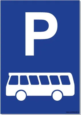 Produktbild von CombiCraft Schild 'Bus Parkplatz' - 21x30 cm