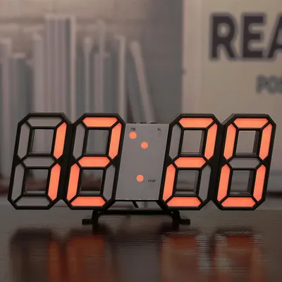 Produktbild von ANTCOOL Nordischer Digitalwecker Wanduhr Snooze-Tischuhr Kalender Thermometer Elektronische Uhr Digitaluhr