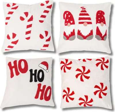 Immagine prodotto di Moraj | Federe natalizie - 45x45 cm - 4 pezzi - Decorazioni festive - Tessuto di alta qualità