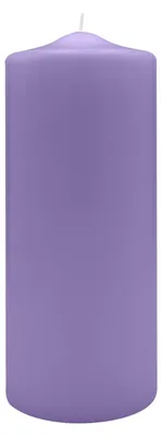 Produktbild von Spitzkopf Stumpen Kerzen Lavendel Lila 25 x Ø 9 cm, 6 Stück
