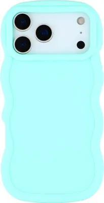 Immagine prodotto di Custodia per Apple iPhone 17 Pro - Cover posteriore in silicone Phonesta Wavy - Verde menta