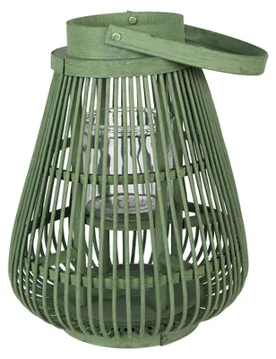 Produktbild von Clayre & Eef Windlicht Grün Rattan