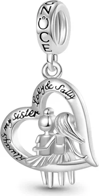Produktbild von Gnoce Charm Sister Lover Anhänger Silber GOC022