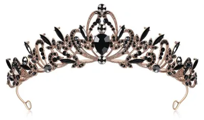 Produktbild von Haarkrone Prinzessinnenkrone Diadem - Mit Kristallen - Metalllegierung - Für Hochzeit, Abschlussball und Geburtstag