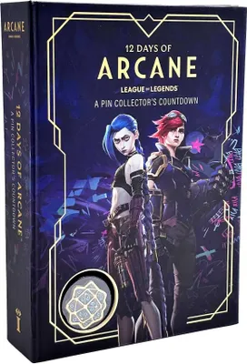 Produktbild von Arcane Adventskalender mit 12-Tage-Countdown und Ansteckpins ikonischer Charaktere