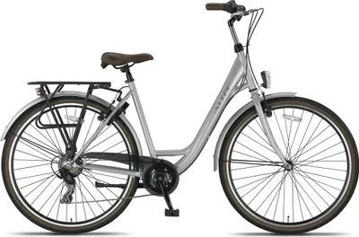 Produktbild von Altec Cityräder Damen Metro 28 Zoll 52 cm Damen 7G Felgenbremse Silbergrau