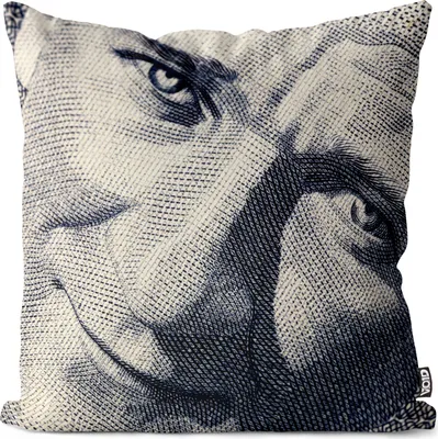 Produktbild von VOID Portrait Mustafa Kemal Atatürk Kissenbezug Kissenhülle Polyester wasserfest Outdoor Indoor