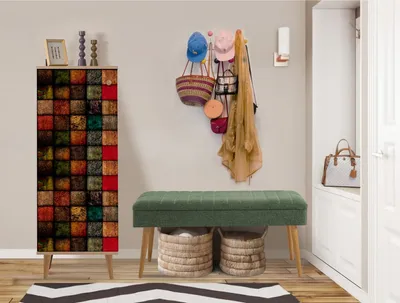 Obrázok produktu pre Skye Decor, Filinta - 723 - 1070, predsieňová zostava nábytku, Sonomo, 100 % MELAMÍNOM POTRIEBENÉ PANELY, 50 x 38 x 135 cm
