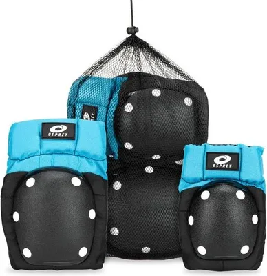 Produktbild von Osprey Skate Schutzset – Knie- und Elleboogprotektoren – 4-teilig – Größe M für Kinder von 5-8 Jahren