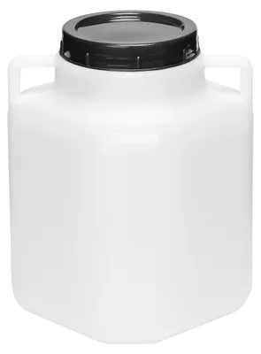 Produktbild von Garronda 5L Plastikfass BPA-freies quadratisches Fass und Behälter mit Deckel GD-0088, Weiß