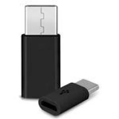 Produktbild von 2x USB-C Adapter Handy Tablet Smartphone USB Typ C Stecker auf USB Buchse Micro