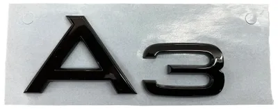 Original Audi A3 8L 8P 8V 8Y Black Edition Schriftzug Emblem Logo Schwarz in der Farbe Schwarz von Volkswagen AG