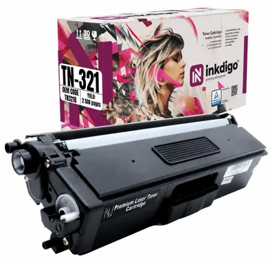 Produktbild von Inkdigo Toner TN321B für Brother DCP-L8400CDN, DCP-L8450CDW, HL-L8250CDN, HL-L8350CDW – Schwarz, 2500 Seiten,, KI-generiertes Bild