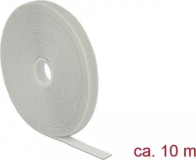 Produktbild von Klettband auf Rolle, 10 Meter x 13mm (grau)