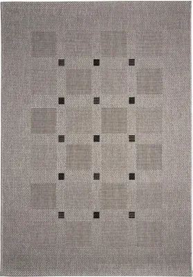 Immagine prodotto di Tappeto FLOORLUX Silver/Black 20079, 120x170 cm – adatto sia per interni che per esterni, color beige, in polipropilene