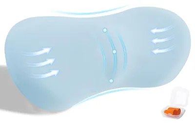 Zdjęcie produktu dla Poduszka ortopedyczna do kręgosłupa lędźwiowego, wykonana z pianki termoelastycznej, ergonomiczna, idealna do samochodu, łóżka i krzesła