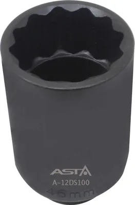 Immagine prodotto di Chiave a bussola a impatto bi-esagonale 1/2" 46 mm, Cr-Mo, poligonale multidente