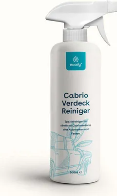 Produktbild von eco:fy Cabrio Verdeck Reiniger Reinigungsmittel Spray zur Reinigung von Cabrio-Dach aus Stoff, Leder, Kunststoff, Kunstleder lösemittelfrei palmölfrei