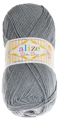 Produktbild von Garn BABY BEST - 100g / 240 m - Grau
