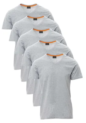Produktbild von Mivaro Herren T-Shirt 5er Pack V-Ausschnitt - V-Neck Shirt aus 100% Baumwolle, Regular Fit, Basic Kurzarm, bis 5XL