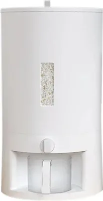 Immagine prodotto di Contenitore per riso - Dispenser per riso - Capacità 10 kg - Plastica PP - Con misurino - Stile moderno - Avorio