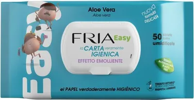 Obrázok produktu pre Fria Easy Vlhčený toaletný papier splachovateľný v toalete – 18 balení po 50 obrúskov