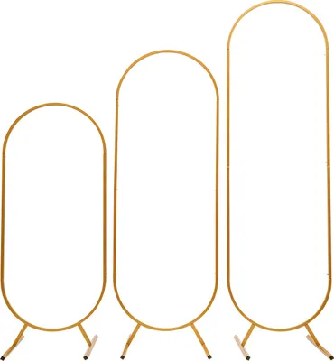 Produktbild von 3x Hochzeitsständer Gold Hochzeit Ballon für Geburtstagsfeier, Hochzeit, Gartendekoration Metall