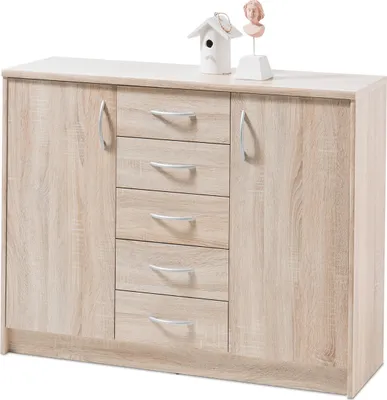 Produktbild von Kommode Standschrank Anrichte Sideboard Beistellschrank Holzkommode "Olli VII" Sonoma-Eiche