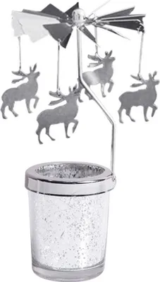 Produktbild von rotierende Karussell Teelicht hängende Hirschkerzenhalter Candlestick Room Decor-Hirsch # Höher