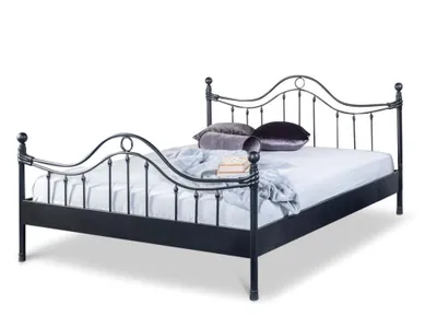 Produktbild von Metallbett Lorena – 180 x 210 cm / schwarz