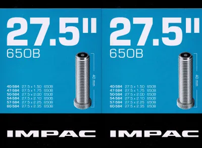 Produktbild von 2x Impac 27,5 " Schlauch AV Autoventil Schrader Ventil