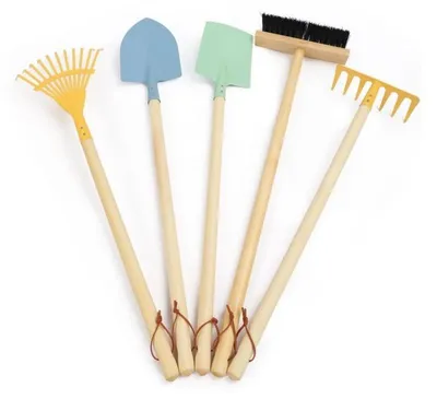 Image de EliNeli Outils de jardin longs pour enfants - 5 pièces
