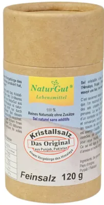 Produktbild von Kristallsalz - fein gemahlen Streuer Vorgebirge des  (Punjab Pakistan) 120g