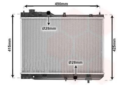 Image de Radiateur, refroidissement du moteur (1710-21163) adaptable sur Mazda