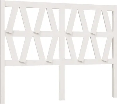 Produktbild von vidaXL Kopfteil Weiß 126x4x100 cm Massivholz Kiefer