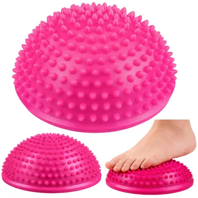 Obrázek produktu pro Smyslová polokoule pro masážní a balanční cvičení Růžová 16 cm