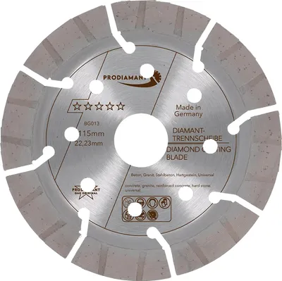 Produktbild von PRODIAMANT Diamanttrennscheibe 115mm Beton / Granit Turbo BG013