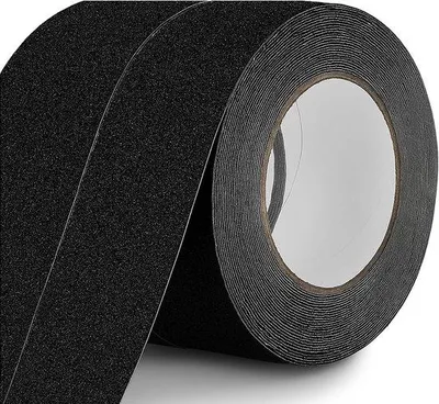 Immagine prodotto di 2 rotoli di nastro antiscivolo, 5 cm x 10 m, nastro di sicurezza per gradini, utilizzabile sia all'interno che all'esterno, antiscivolo e resistente
