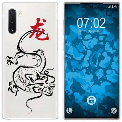 Produktbild von PhoneNatic Case kompatibel mit Samsung Galaxy Note 10 Silikon-Hülle Tierkreis Chinesisch M5