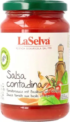 Produktbild von Salsa Contadina - Tomatensauce Basilikum & Gemüse 340g